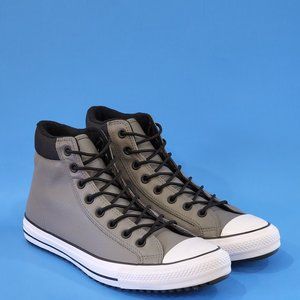 Converse CTAS High Top PC Boot Gray Leather Winter Sneakers 162414C NWT